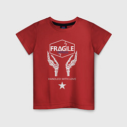 Футболка хлопковая детская Fragile Express, цвет: красный