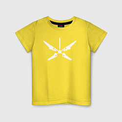 Футболка хлопковая детская Радар, цвет: желтый