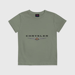 Футболка хлопковая детская Chrysler logo, цвет: авокадо