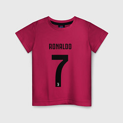 Футболка хлопковая детская RONALDO 7, цвет: маджента