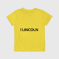 Футболка хлопковая детская Lincoln, цвет: желтый