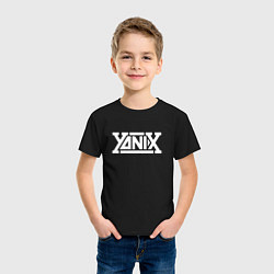 Футболка хлопковая детская Yanix, цвет: черный — фото 2