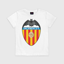 Футболка хлопковая детская Valencia CF, цвет: белый