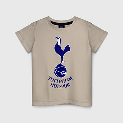 Футболка хлопковая детская Tottenham FC, цвет: миндальный