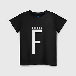 Футболка хлопковая детская Rickey F, цвет: черный