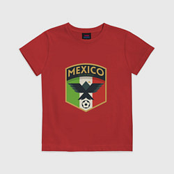 Футболка хлопковая детская Mexico Football, цвет: красный