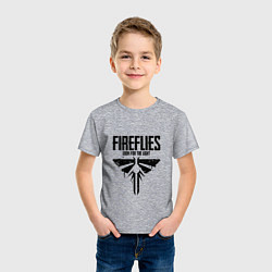 Футболка хлопковая детская Fireflies: Look for the Light, цвет: меланж — фото 2