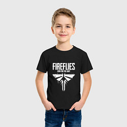 Футболка хлопковая детская Fireflies: Look for the Light, цвет: черный — фото 2