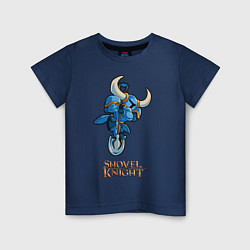 Футболка хлопковая детская Shovel Knight, цвет: тёмно-синий