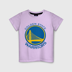 Футболка хлопковая детская Golden state Warriors, цвет: лаванда