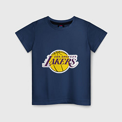 Футболка хлопковая детская LA Lakers, цвет: тёмно-синий