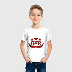 Футболка хлопковая детская GNR Red, цвет: белый — фото 2