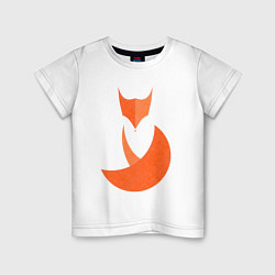 Футболка хлопковая детская Minimal Fox, цвет: белый