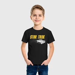 Футболка хлопковая детская Star Truk, цвет: черный — фото 2