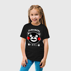 Футболка хлопковая детская Kumamon, цвет: черный — фото 2