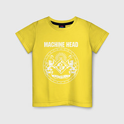 Футболка хлопковая детская Machine Head MCMXCII, цвет: желтый
