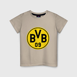 Футболка хлопковая детская BVB 09, цвет: миндальный