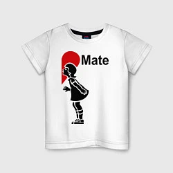 Футболка хлопковая детская Soul Mate: Girl, цвет: белый