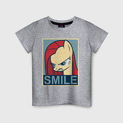 Футболка хлопковая детская MLP: Smile, цвет: меланж