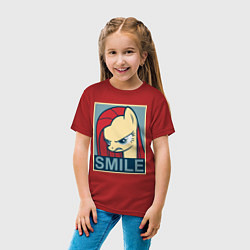 Футболка хлопковая детская MLP: Smile, цвет: красный — фото 2