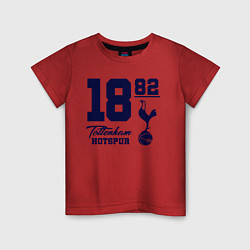 Футболка хлопковая детская FC Tottenham 1882, цвет: красный