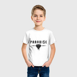 Футболка хлопковая детская Paradise Diamond, цвет: белый — фото 2