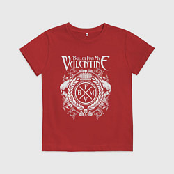 Футболка хлопковая детская Bullet For My Valentine, цвет: красный