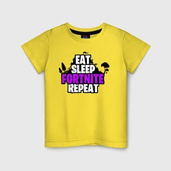 Детская футболка Eat, Sleep, Fortnite, Repeat