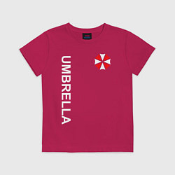 Футболка хлопковая детская UMBRELLA CORP, цвет: маджента