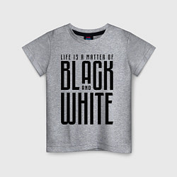 Футболка хлопковая детская Juventus: Black & White, цвет: меланж