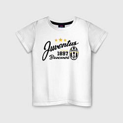 Футболка хлопковая детская Juventus 1897, цвет: белый