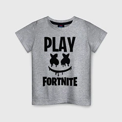 Детская футболка Marshmello: Play Fortnite