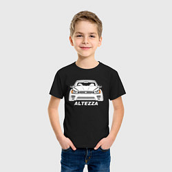 Футболка хлопковая детская Toyota Altezza, цвет: черный — фото 2