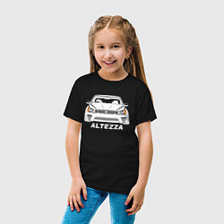 Футболка хлопковая детская Toyota Altezza, цвет: черный — фото 2