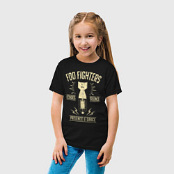 Футболка хлопковая детская Foo Fighters: Patience & Grace, цвет: черный — фото 2
