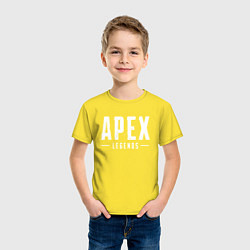 Футболка хлопковая детская Apex Legends, цвет: желтый — фото 2