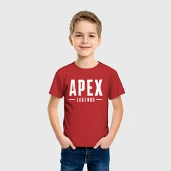 Футболка хлопковая детская Apex Legends, цвет: красный — фото 2