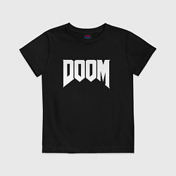 Футболка хлопковая детская DOOM, цвет: черный