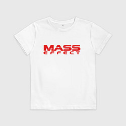 Футболка хлопковая детская MASS EFFECT, цвет: белый