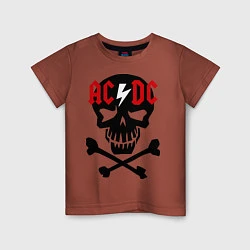 Детская футболка AC/DC Skull