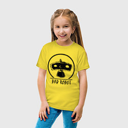 Футболка хлопковая детская Bad Robot, цвет: желтый — фото 2