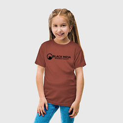 Футболка хлопковая детская Black Mesa: Research Facility, цвет: кирпичный — фото 2