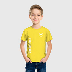 Футболка хлопковая детская VOLKSWAGEN, цвет: желтый — фото 2