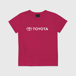 Футболка хлопковая детская TOYOTA, цвет: маджента