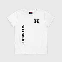 Футболка хлопковая детская HONDA, цвет: белый