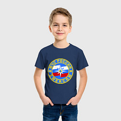 Футболка хлопковая детская Emercom Russia, цвет: тёмно-синий — фото 2