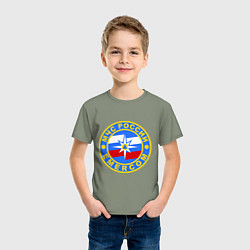 Футболка хлопковая детская Emercom Russia, цвет: авокадо — фото 2
