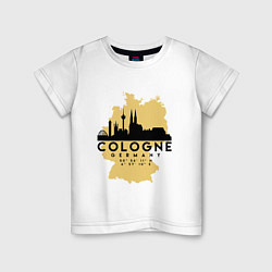 Футболка хлопковая детская Cologne, цвет: белый