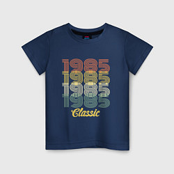 Футболка хлопковая детская 1985 Classic, цвет: тёмно-синий
