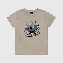 Футболка хлопковая детская Hollow Knight, цвет: миндальный